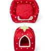 PawsPillow Strawberry Bed Cum House for Cat by pawspillow