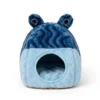 dark_blue_light_blue_pet_house PawsPillow Snail Pet Bed Cum House