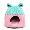 mint_green_pink_pet_house PawsPillow Snail Pet Bed Cum House