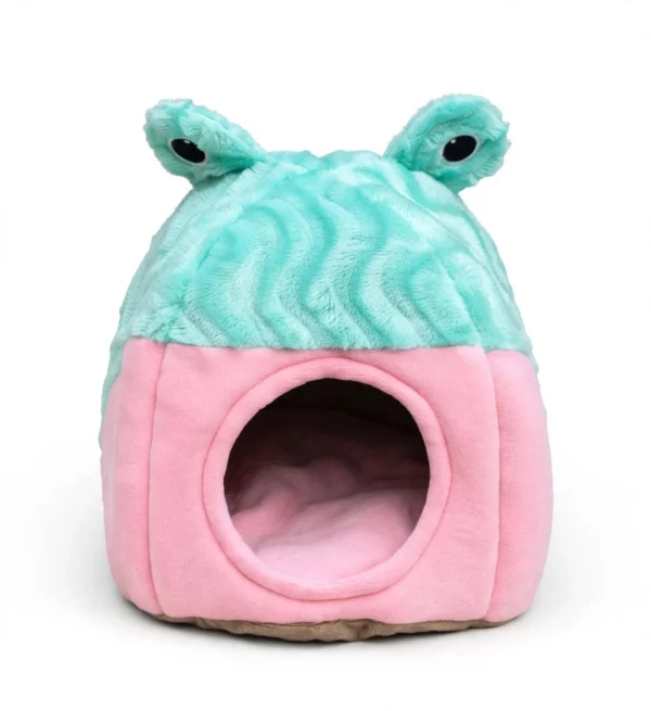 mint_green_pink_pet_house PawsPillow Snail Pet Bed Cum House