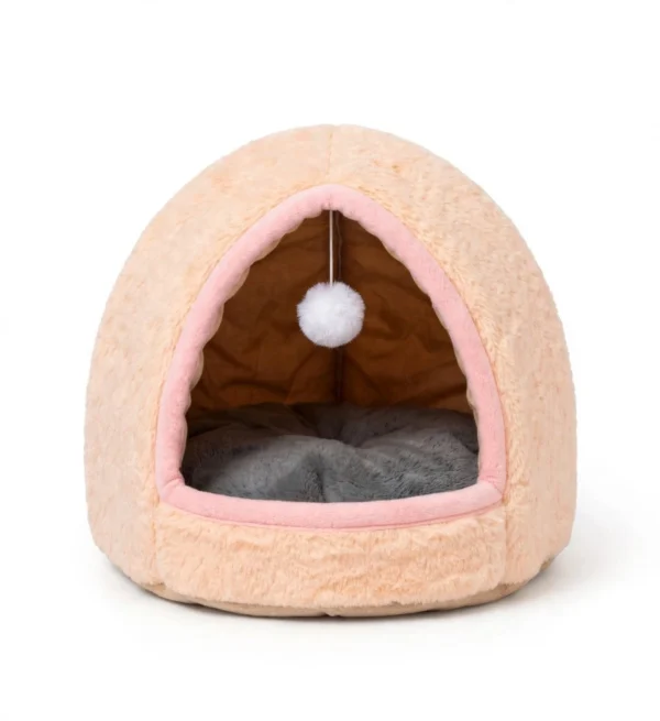 peach_igloo_product PawsPillow Igloo Pet House