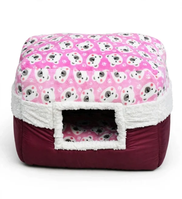 pink_bear_pet_house PawsPillow Igloo Pet House