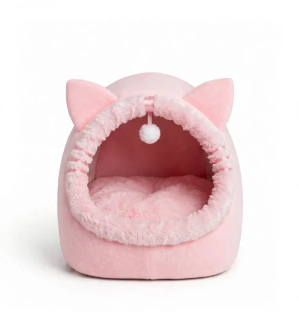 pink_cat_bed PawsPillow Cat Ear Bed Nest