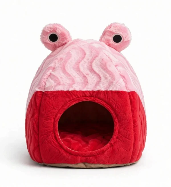 pink_red_frog_pet_house PawsPillow Snail Pet Bed Cum House