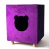 purple_velvet_cat_house PawsPillow Wooden Cat House