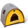 yellow_grey_igloo_tent PawsPillow Pet Tent